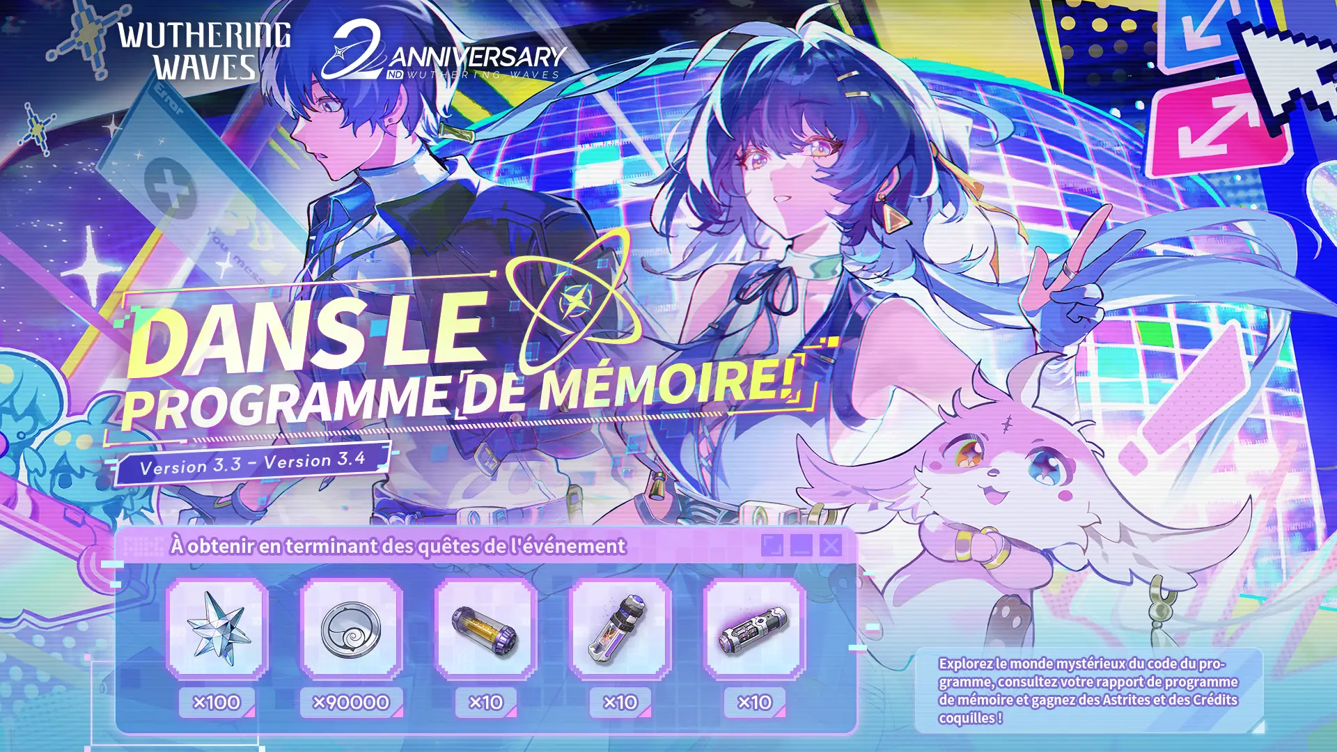 « Dans le programme de mémoire ! » Anniversaire en chiffres