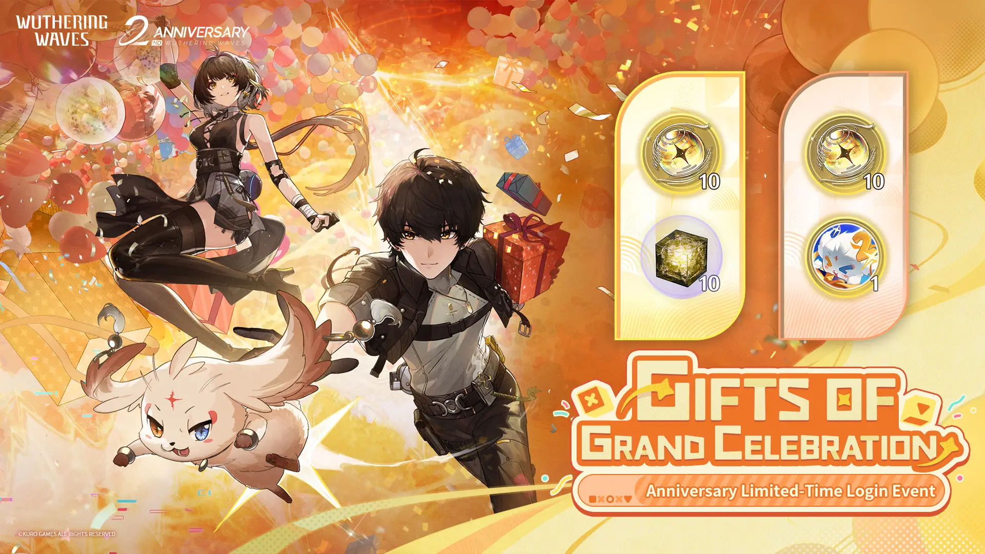 [Gifts of Grand Celebration] Anniversary Limited-Time Login Event