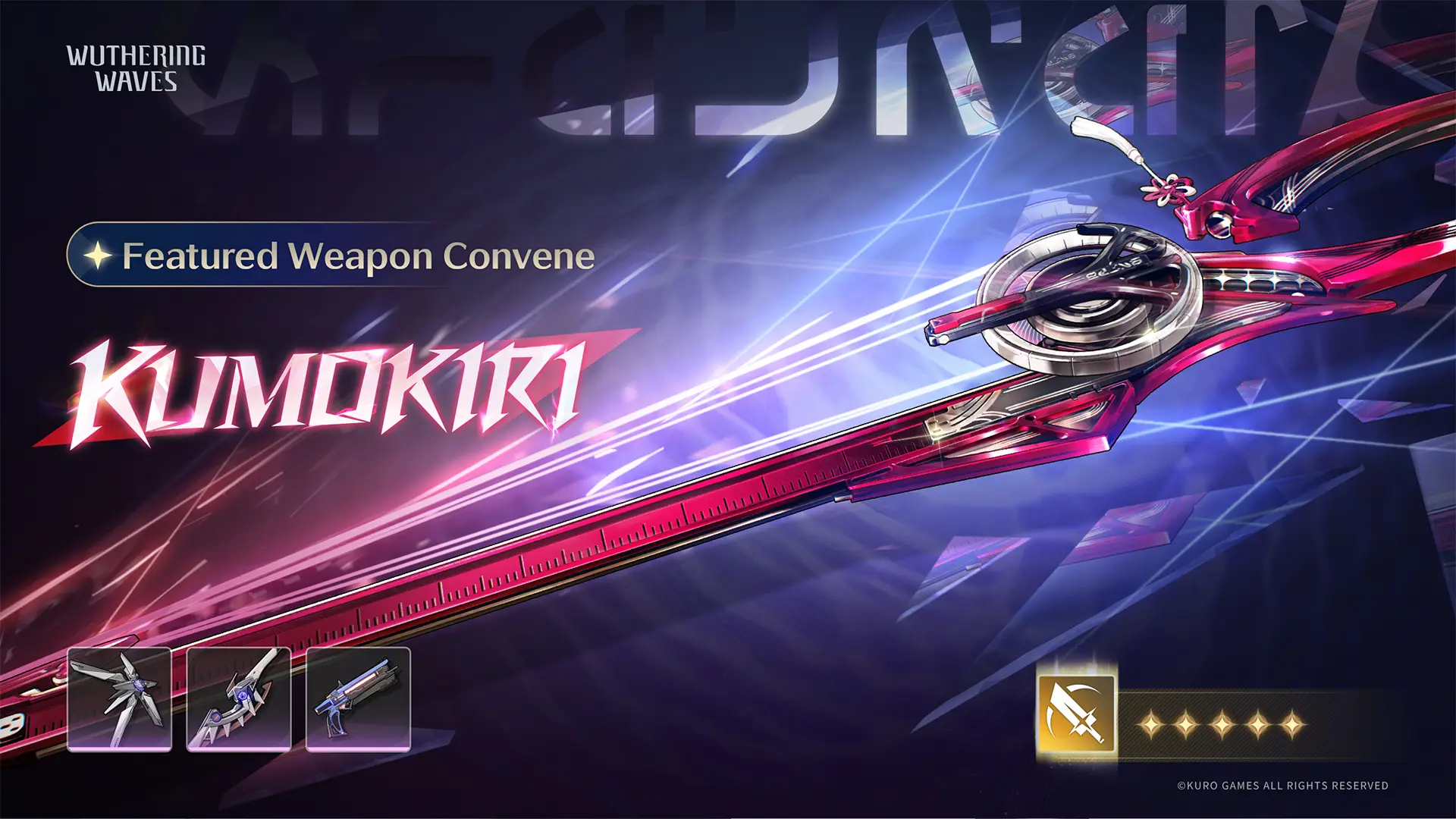 [Kumokiri] Featured Weapon Convene
